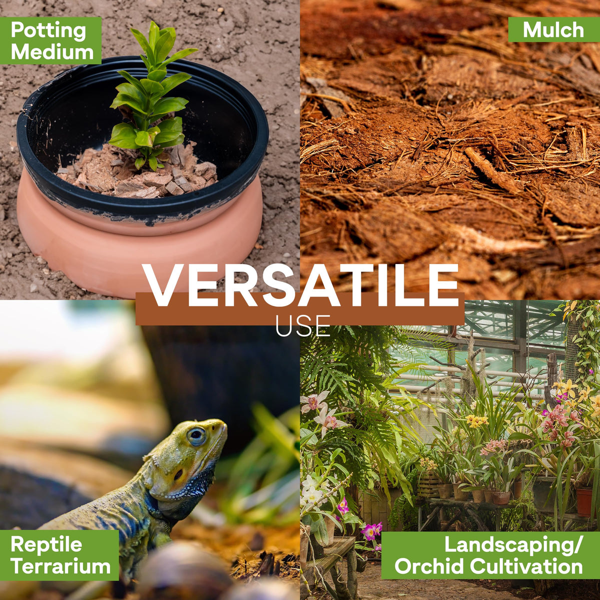 Thrive Natural Gardens Coco Coir Chips bedding for reptiles and small animals