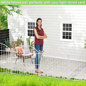 Thrivinest border fence keeps rabbits and dogs away from garden beds