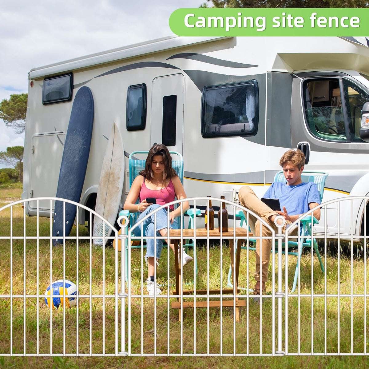 Thrivinest decorative fencing complements patios with easy storage and versatile layout
