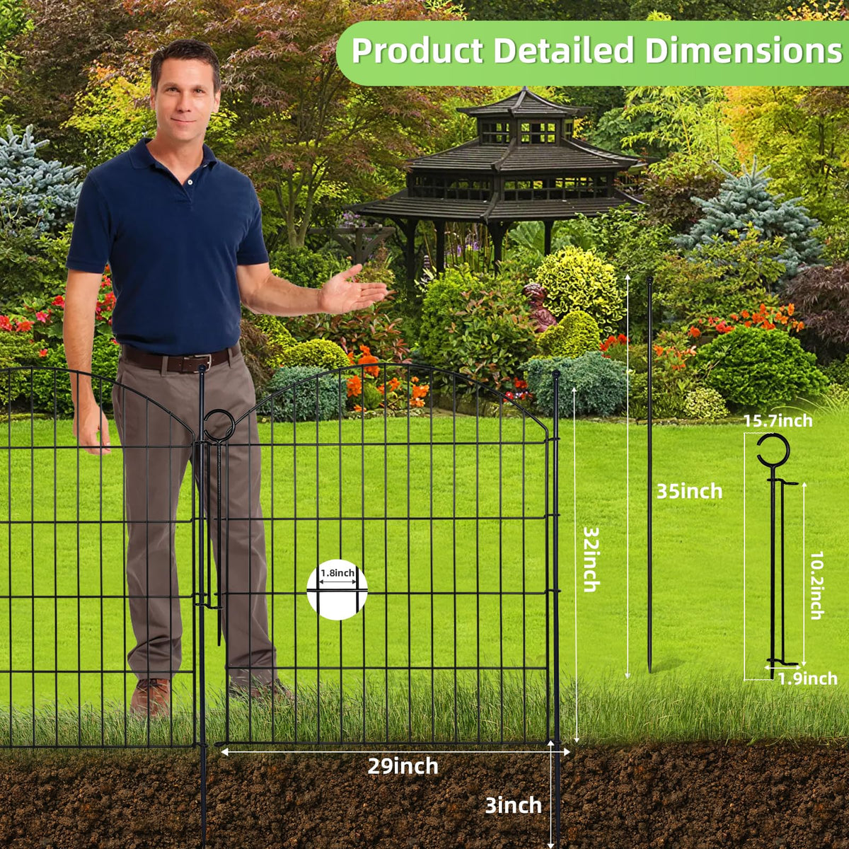 Thrivinest five-panel border provides flexible 12-foot edging for lawns and beds.