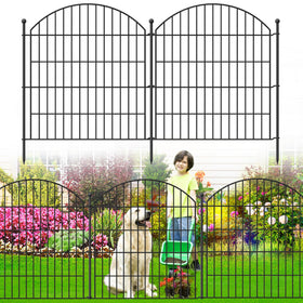 Thrivinest decorative garden fence arch design defines borders.