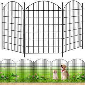 Thrivinest decorative garden fence with 40in arch adds curb appeal and defines beds