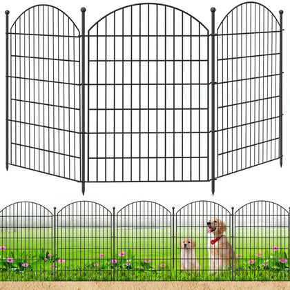 Thrivinest decorative garden fence with 40in arch adds curb appeal and defines beds