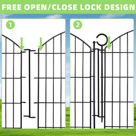 Thrivinest 39-inch stakes anchor each panel for stable borders.