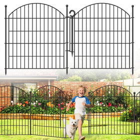 Thrivinest decorative garden fence arch design defines flower bed borders with graceful appeal.