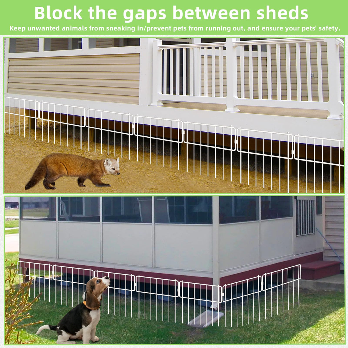 Thrivinest dog and rabbit protection fence helps prevent digging and squeezing.