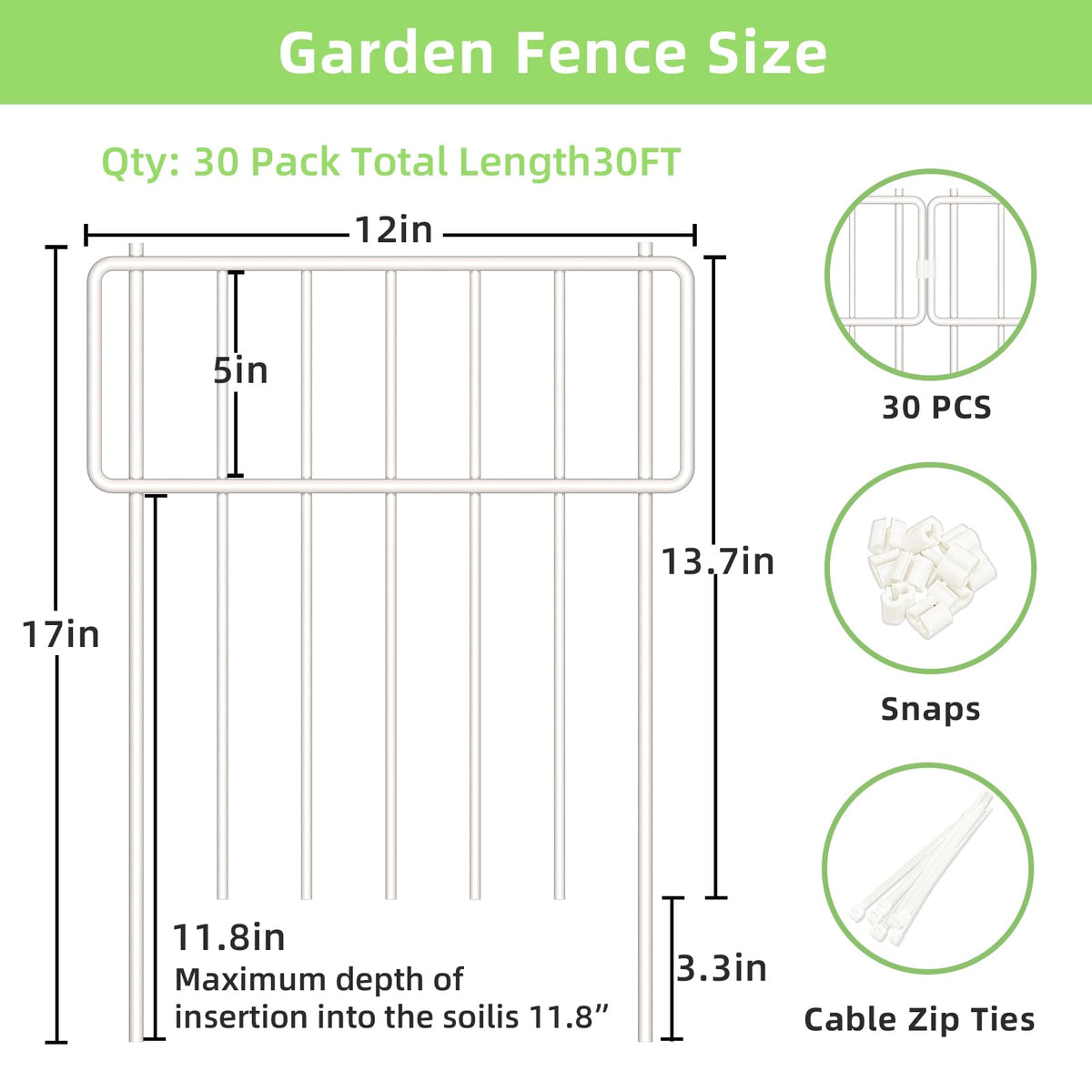 Thrivinest garden border fence edge adds a decorative touch to patios.