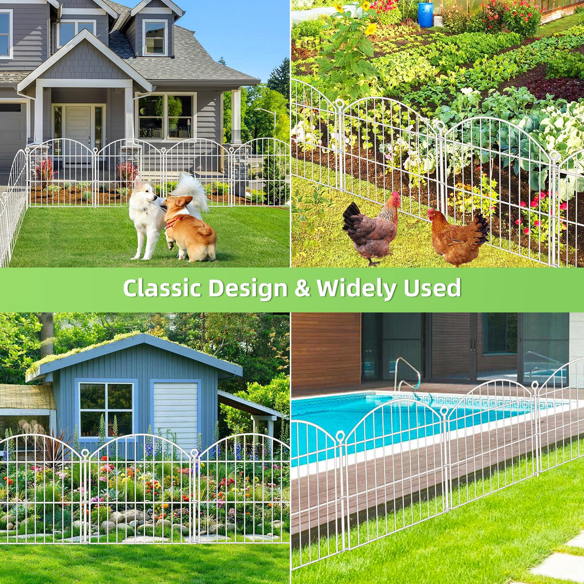 Thrivinest 30-inch stakes secure panels for stable outdoor boundary definitions