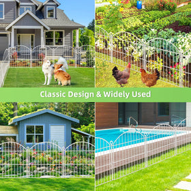 Thrivinest 30-inch stakes secure panels for stable outdoor boundary definitions