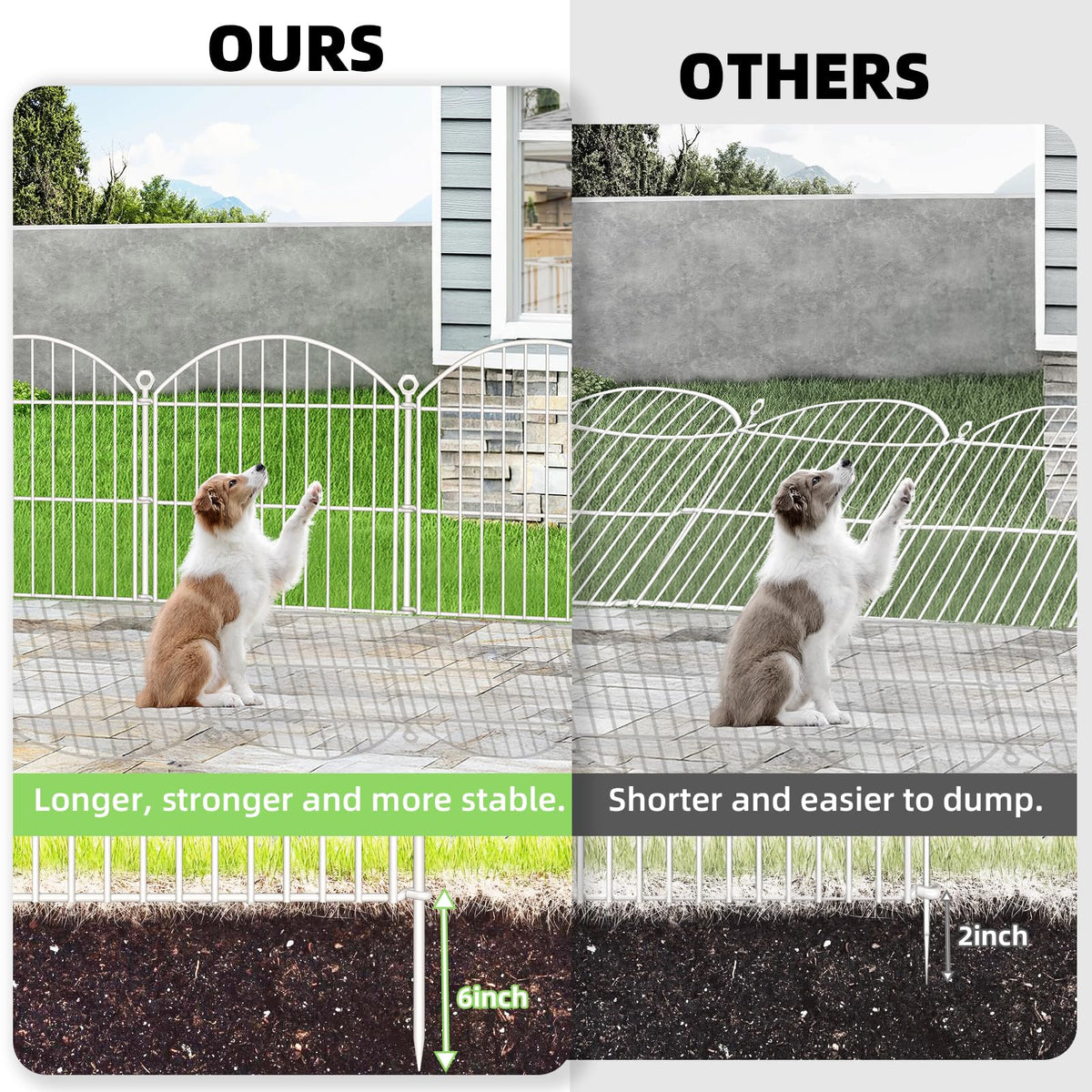 Thrivinest no-dig fence system with snap circles speeds installation and reduces mess
