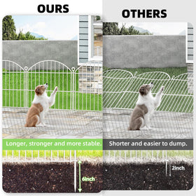 Thrivinest no-dig fence system with snap circles speeds installation and reduces mess