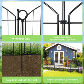 Thrivinest rustproof coating on fence ensures durable outdoor use.