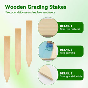 Thrseely smooth pointed tips ease insertion into dense soil without damage
