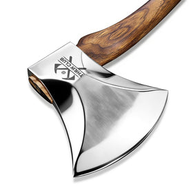THRWCLUB wood splitting axe leather sheath protects blade and enhances safety.