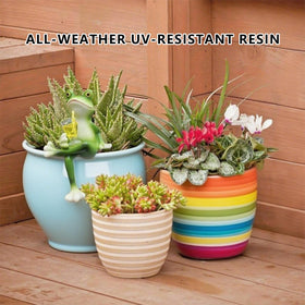 Thryonaxus Sherum Trio weather-resistant resin for year-round outdoor decor.