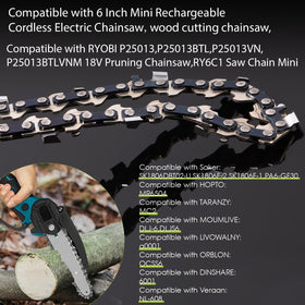 THTEN 6inch chain for Ryobi P25013VN enables easy replacement and reliable cuts