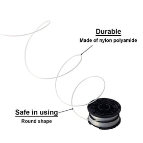 Durable 0.065 inch nylon line for reliable trimming performance.