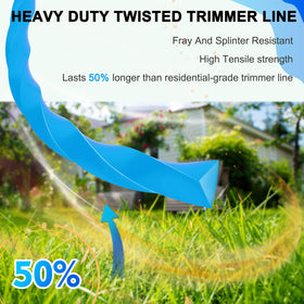 THTEN easy installation pre-cut trimmer line saves setup time.