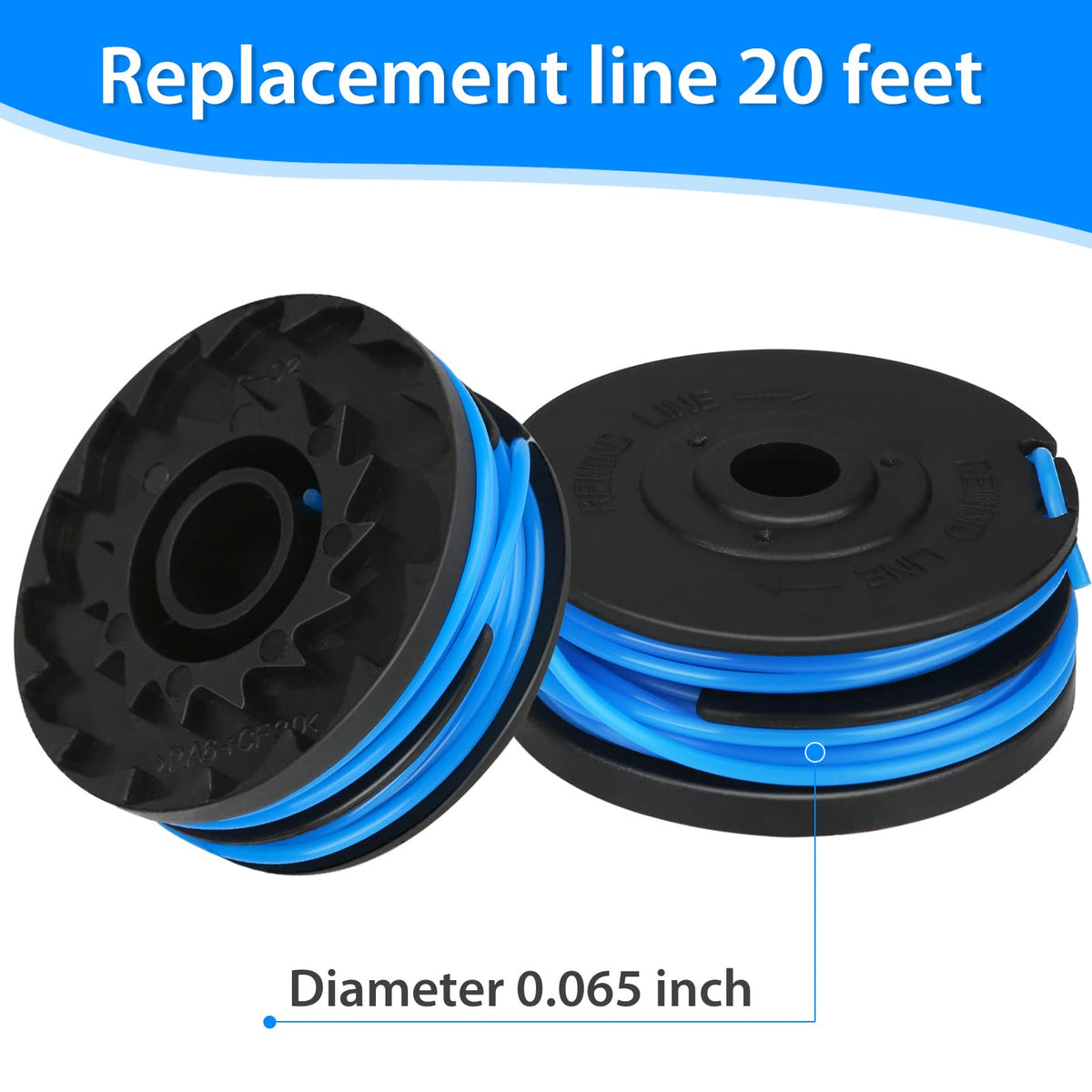 THTEN KST-120X spool on a trimmer in use for precise edges.