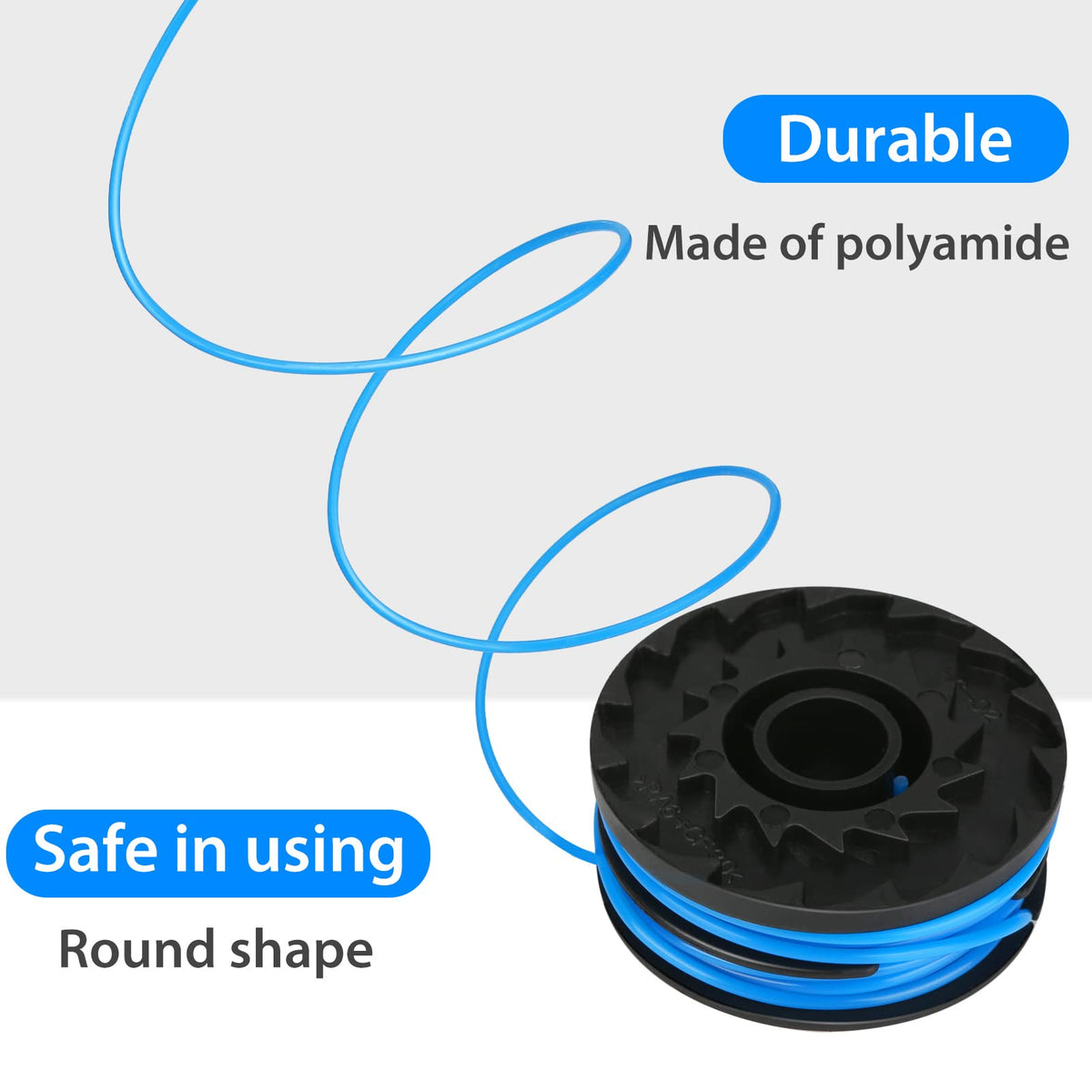 THTEN KST-120X spool packaging shows Kobalt compatibility and easy install.
