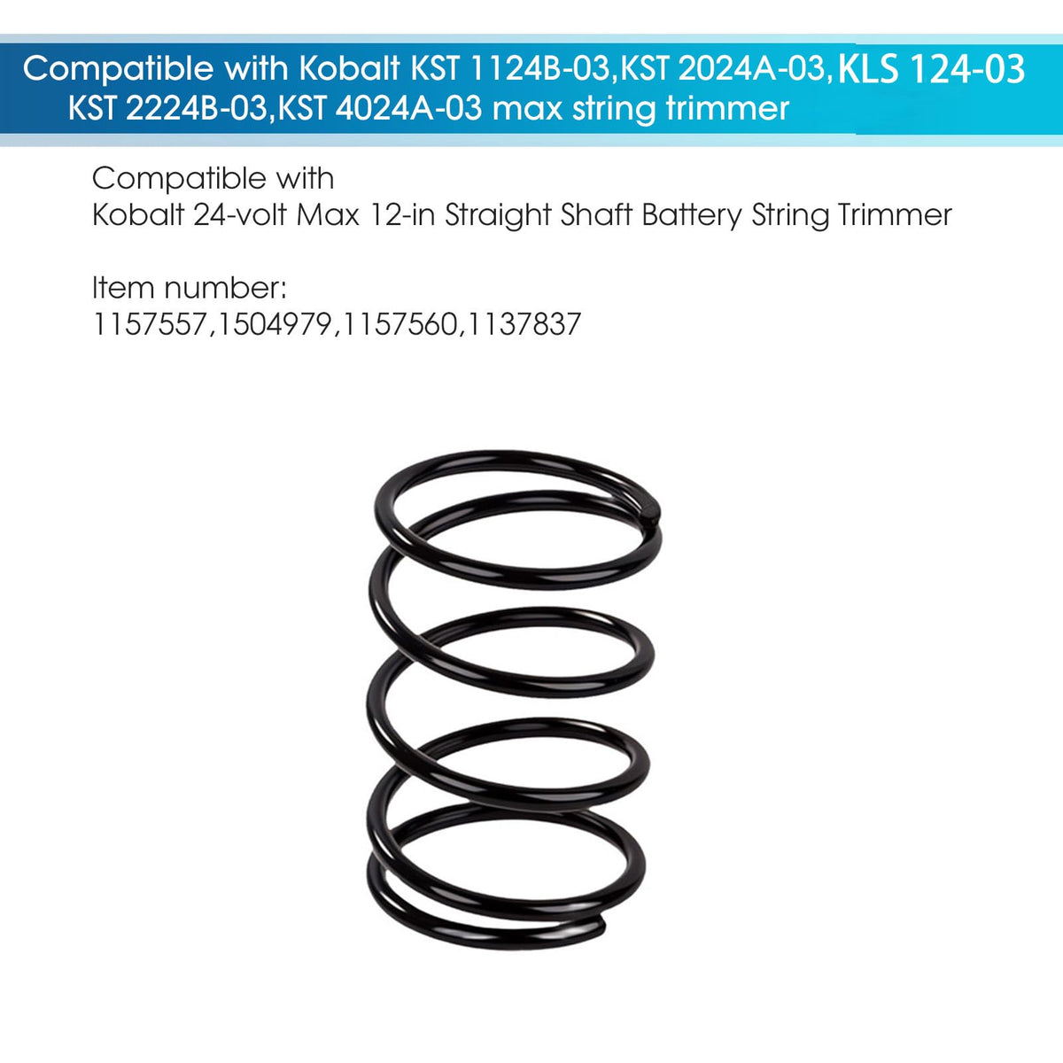 THTEN KST 2024A-03 spring installed in trimmer head conveying smooth line feed