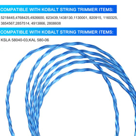 THTEN premium twisted trimmer line for consistent performance during lawn care.