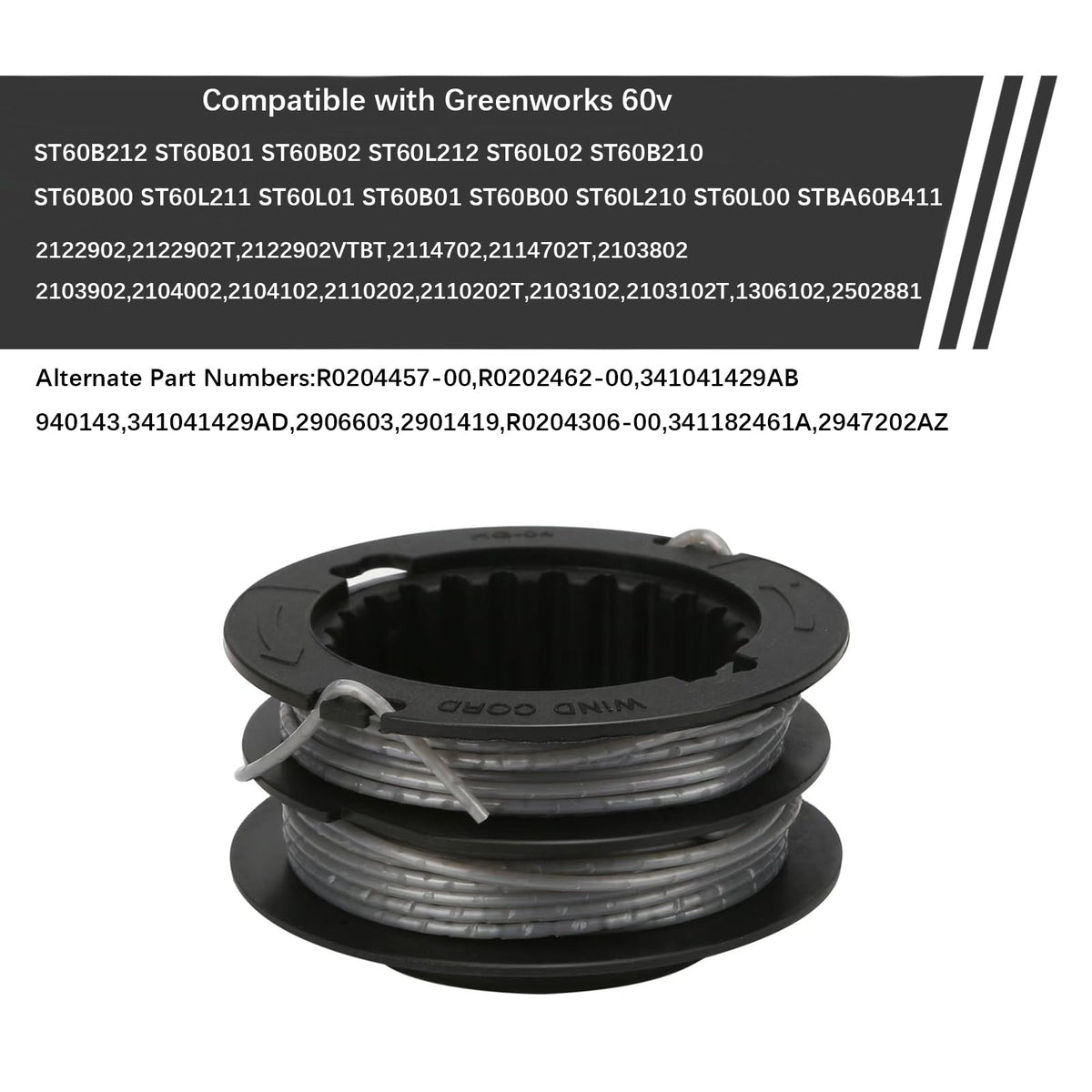 THTEN SB00L00 dual-line spool closeup showing easy line feeding.