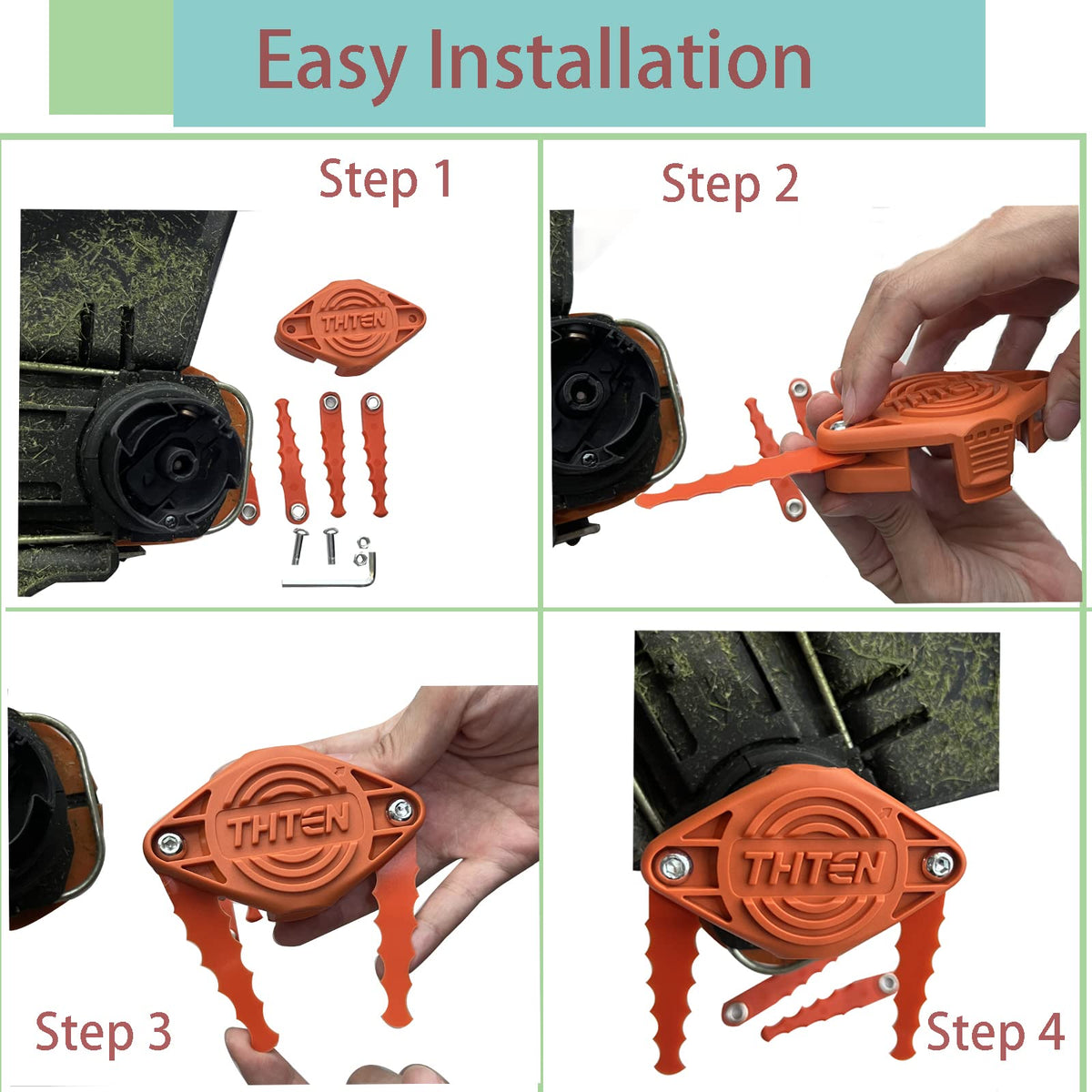 THTEN replacement trimmer head 2-pack provides flexible options