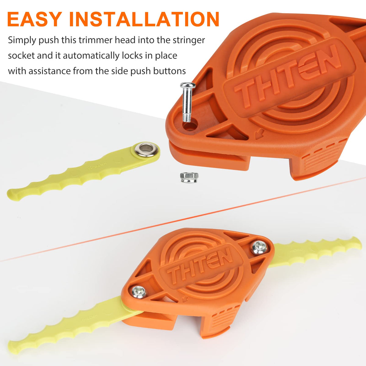 THTEN five-set screws ensure secure installation during yard work