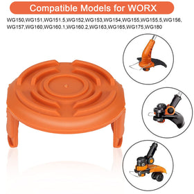 THTEN cap cover made of ABS delivers durable protection for Worx spools