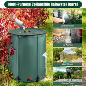 THUNDERBAY easy-store foldable rain barrel fits compact spaces.
