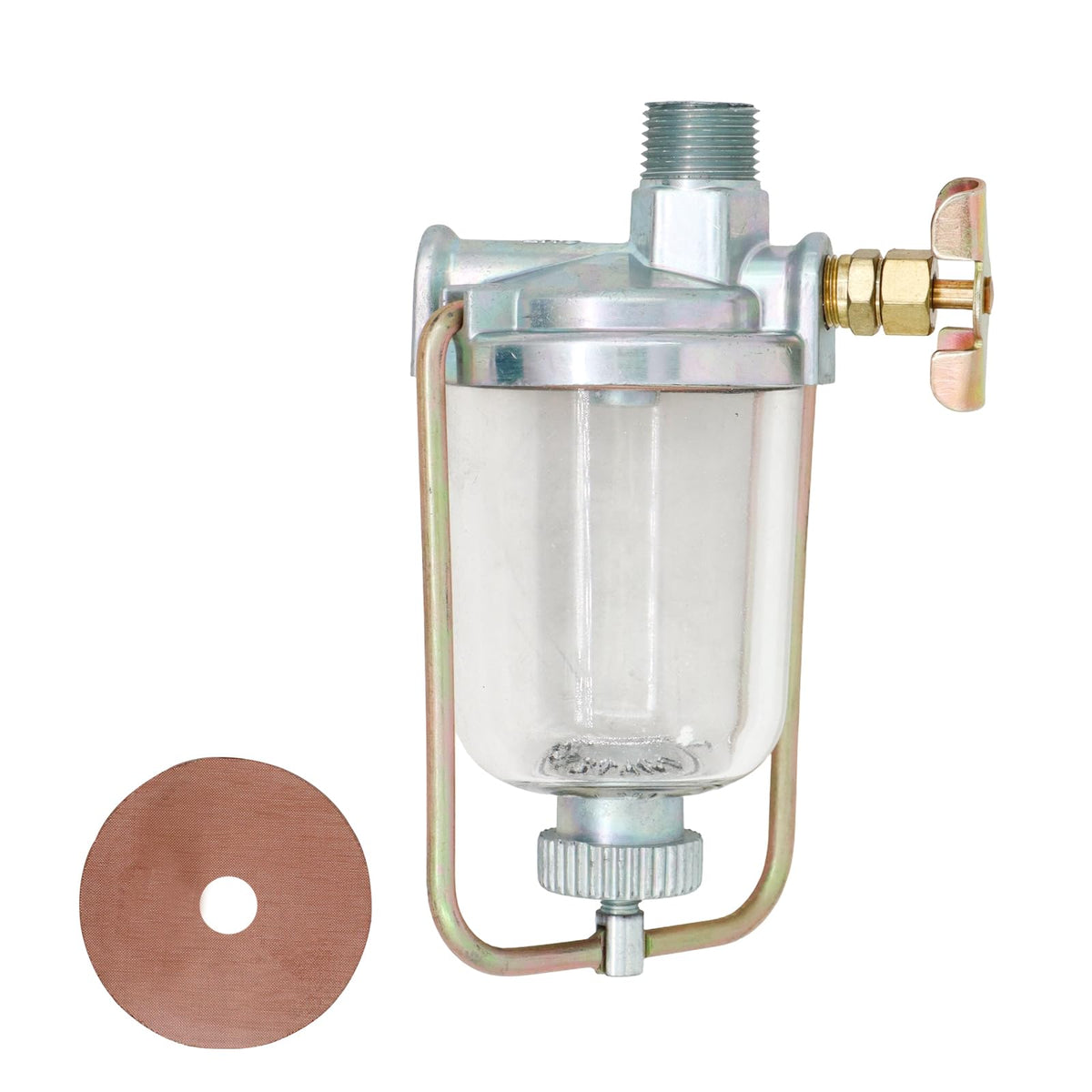 THUNDERMINGO fuel sediment bowl for Massey Ferguson 150, compatible with OEM references.