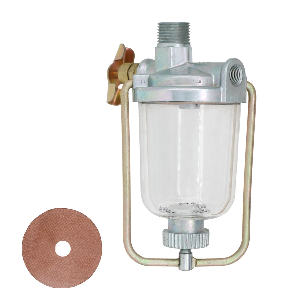 THUNDERMINGO long glass bowl outlet 1/8 NPT suited for replacement.