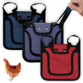 Thungeek blue chicken saddle providing back protection during activity