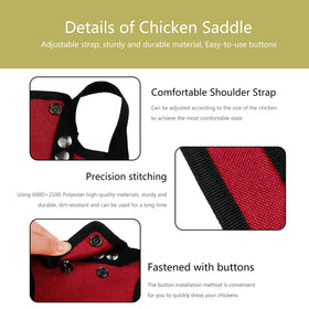 Thungeek easy-on design helps saddles stay on during daily activities