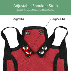 Thungeek red lightweight saddle designed for comfortable wear on 5-7.6 lb hens