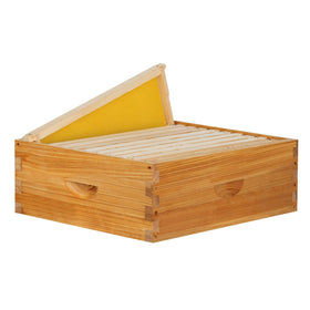 ThxBees 10-frame medium box assembly showing strong dovetailed joints