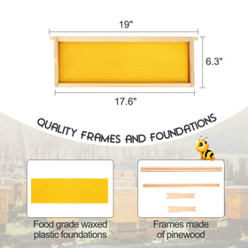 ThxBees beeswax-coated foundation sheets enhancing durability and ease of use