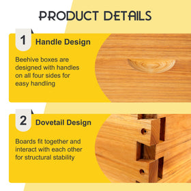 ThxBees dovetailed joints provide strong hive construction