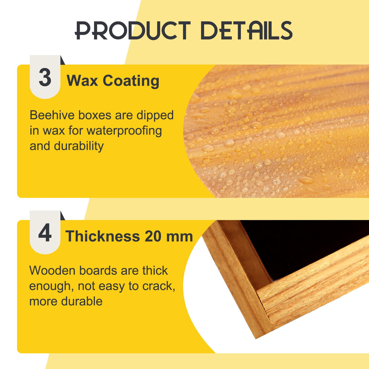 ThxBees pre-drilled holes simplify screw installation for quick setup