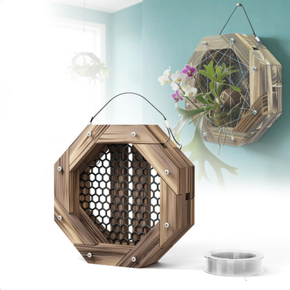 THXTYVM staghorn-fern-mount-kit shows quick installation and secure plant support.