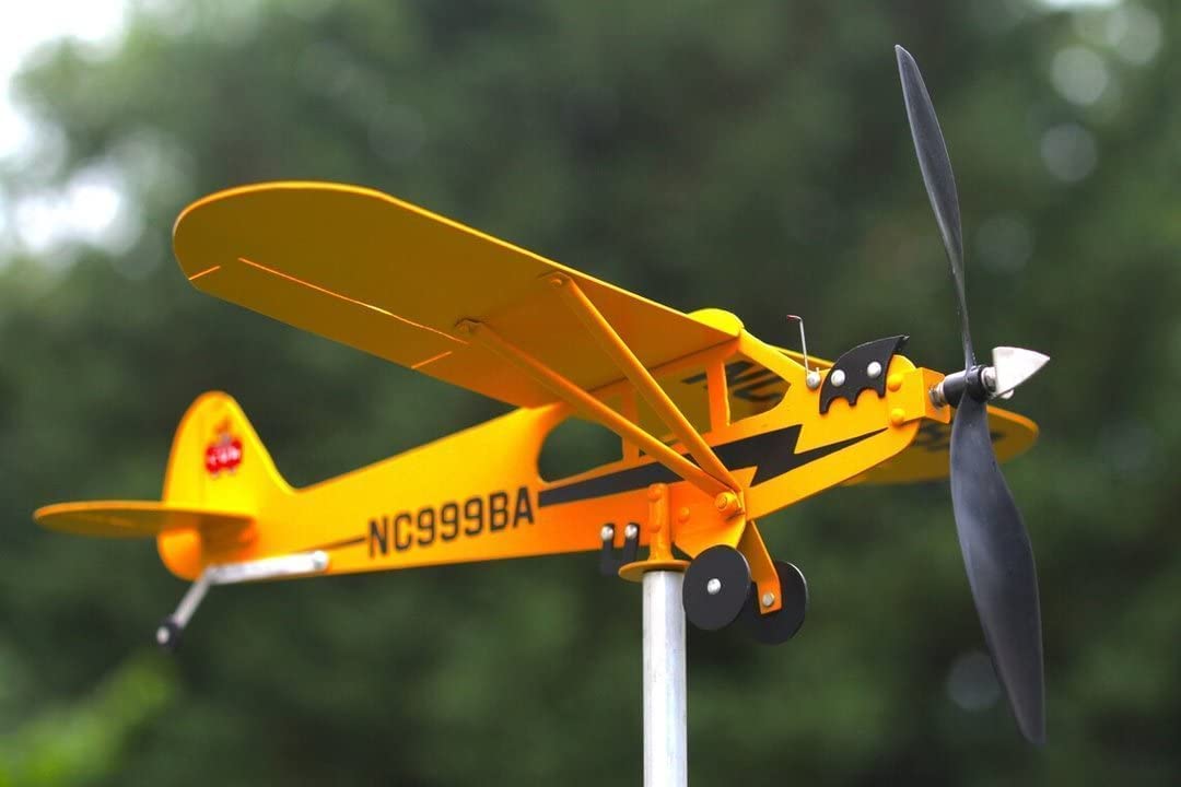 Thyggzjbs Piper J3 Cub garden focal point for flight enthusiasts