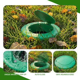 Thyle debris protection drain emitter blocks leaves and dirt entry.