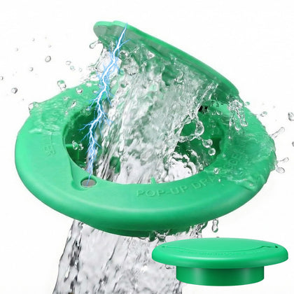 Thyle magnetic pop-up emitter installed in a 3-4 inch drain pipe.