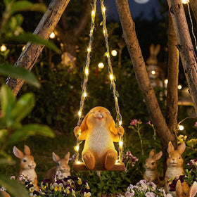 Adjustable vine swing height for adaptable outdoor display.