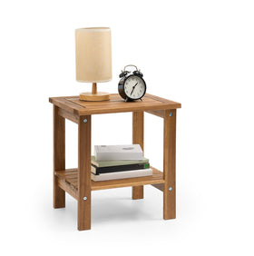THYOI acacia wood outdoor side table weather-resistant for patios