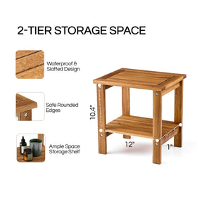THYOI outdoor side table shown indoors as sofa end table usage