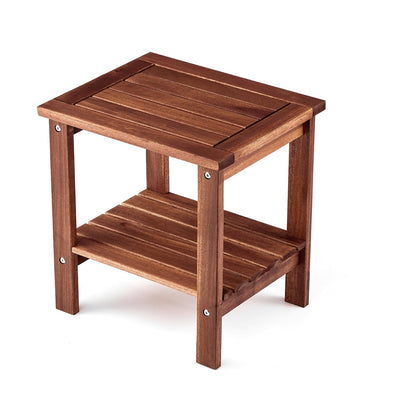 THYOI premium acacia wood outdoor side table adds durable style to patios.