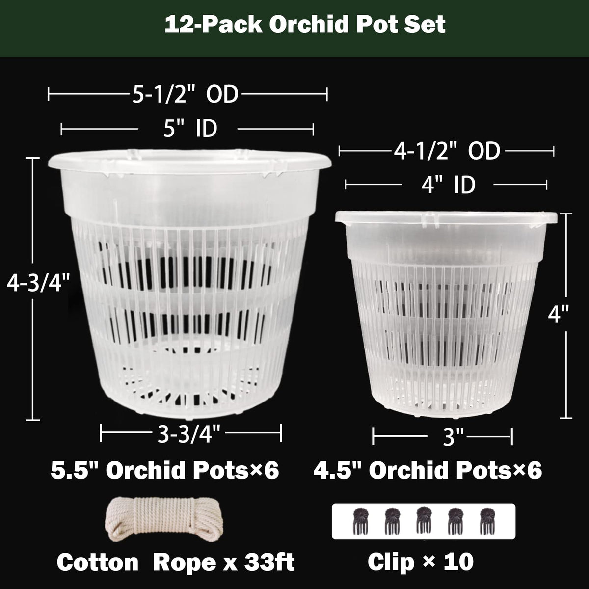 Tialero Orchid Pot showing 360 ventilation to promote airflow.