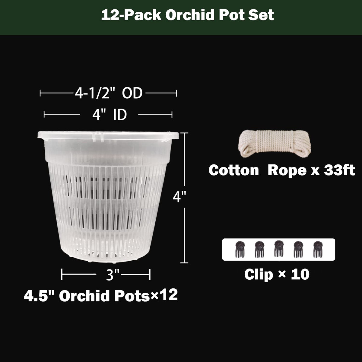 Tialero orchid pot with holes side view shows ventilation for healthy roots